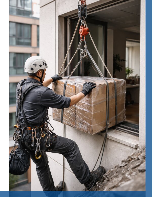 Подъем груза через окно в Озёрске от 4564 р. | ВЫСОТНИК-Озр