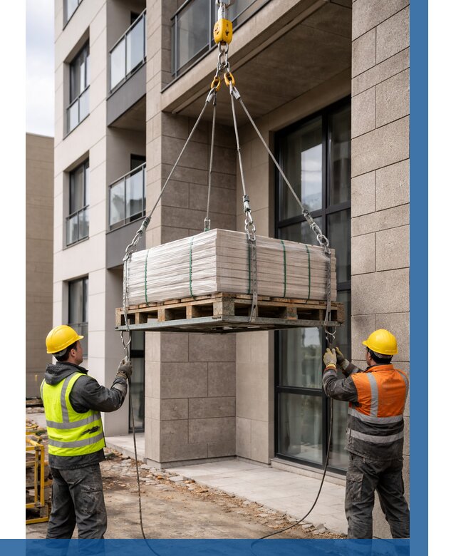 Подъем керамогранита на этаж в Озёрске от 3550 р. | ВЫСОТНИК-Озр