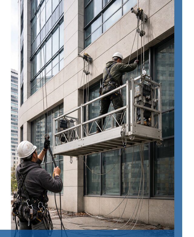 Монтаж и подъем фасадной люльки в Озёрске от 12170 р. | ВЫСОТНИК-Озр