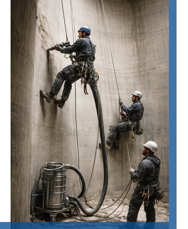 Зачистка силосов в Озёрске от 4564 р. Договор и смета ВЫСОТНИК-Озр