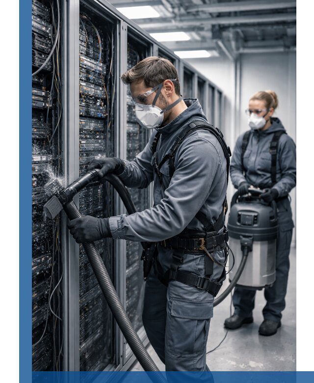 Обеспыливание серверной комнаты в Озёрске, профессиональная очистка