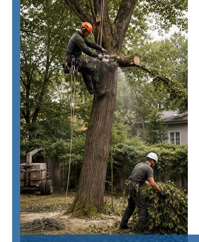 Кронирование деревьев в Озёрске, безопасная высотная обрезка
