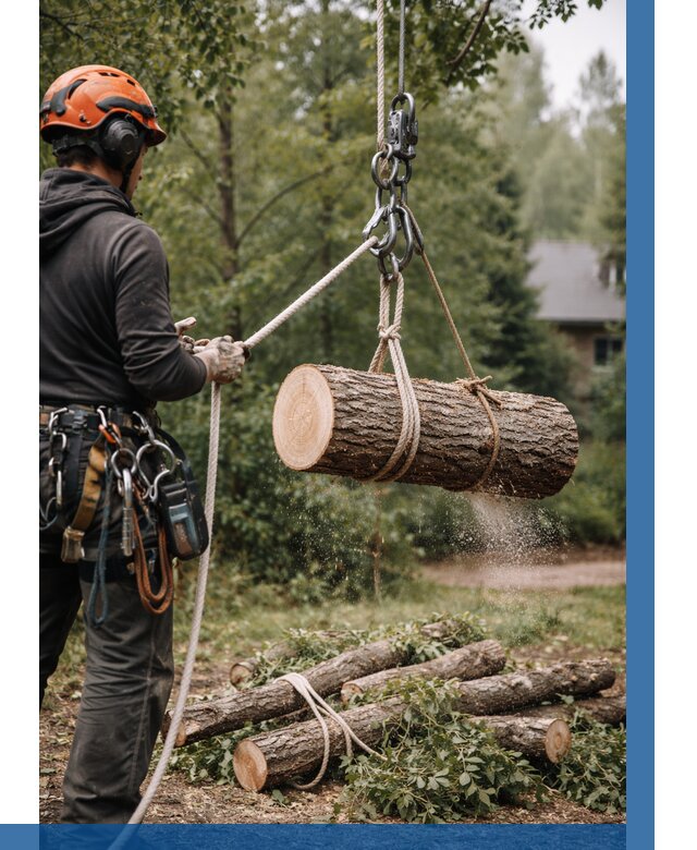Валка деревьев частями в Озёрске от 7607 р. | ВЫСОТНИК-Озр