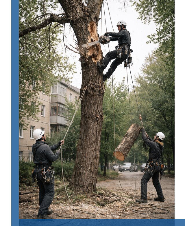Срочное удаление аварийных деревьев в Озёрске с гарантией безопасности