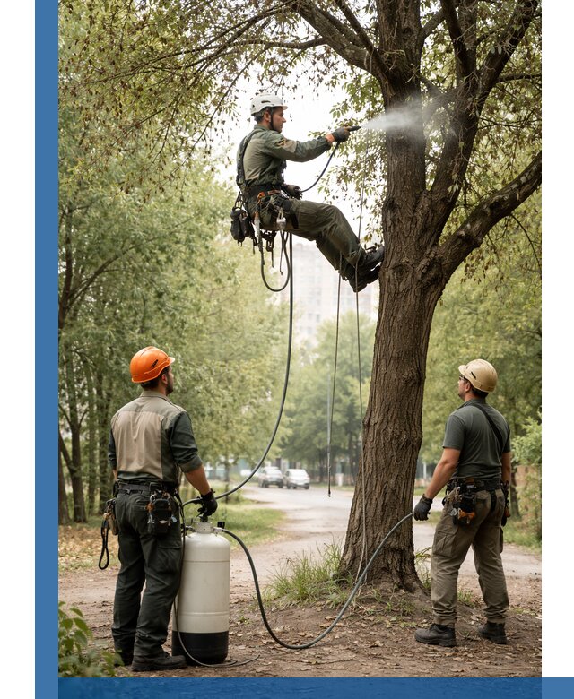 Обработка деревьев от вредителей в Озёрске профессиональная защита