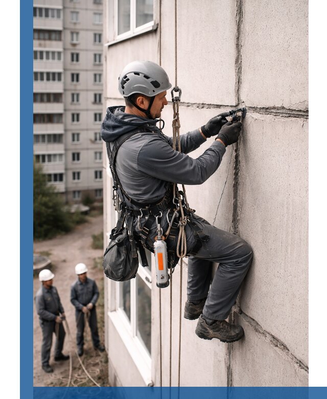 Обследование межпанельных швов и герметизация в Озёрске
